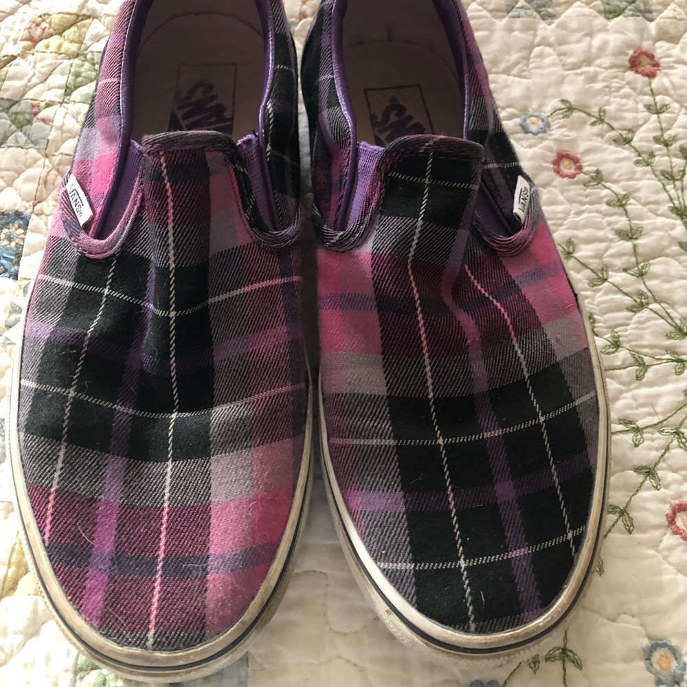 Plaid Vans size 8